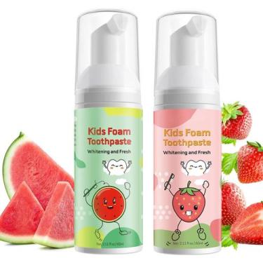 Imagem de Creme Dental de Espuma FRDUGA Kids - Escova de Dentes em U - 2 x 60ml