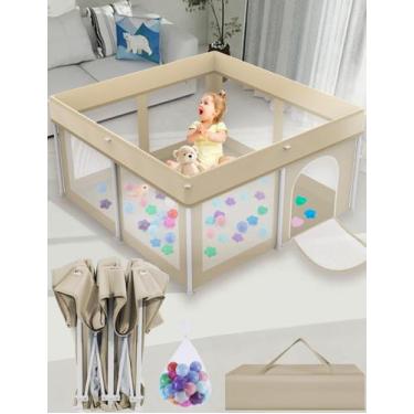 Imagem de Cercadinho Portátil para Bebês Ptcide - Dobrável e Ultracompacto (50x5