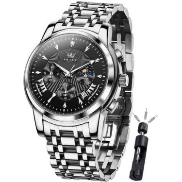 Imagem de Relógio OLEVS Masculino - Aço Inoxidável e à Prova d'Água