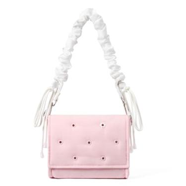 Imagem de Telena Bolsa de ombro personalizável DIY snaphole bolsas transversais para mulheres, Cherry Joy