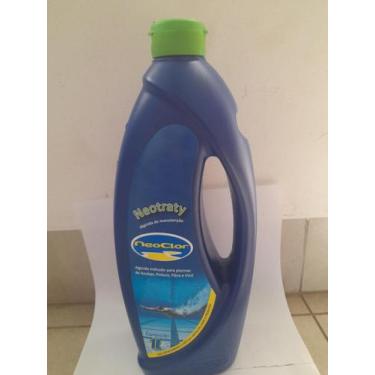 Imagem de Neotraty algicida  de manutenção  para piscina 1 litro Neoclor, Azul e