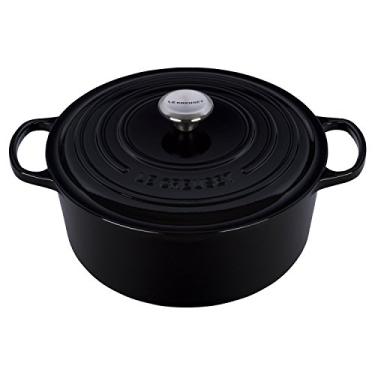 Imagem de Le Creuset Panela Redonda 28 cm Ferro Fundido Esmaltado Signature Black Onyx