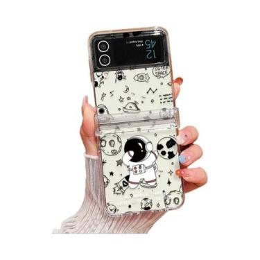 Imagem de Capa Transparente De Astronauta Para Samsung Galaxy Z Flip 7 FE 6 5 4,