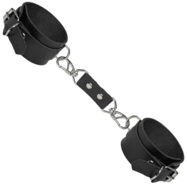 Imagem de Algema Creta Ajustável Dominatrix Algemas BDSM Ajustáveis em Couro Sintético com Fivelas DX4271 (PRETO)