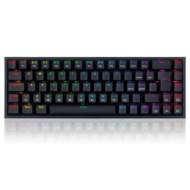 Imagem de Teclado Mecânico Gamer Redragon Castor - ABNT2 - RGB - Switch Brown - Preto - K631-RGB