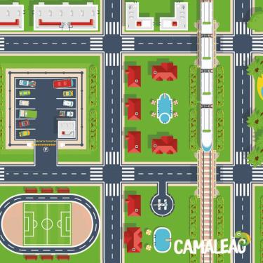 Imagem de Conjunto Mesa Mesinha Infantil Com 2 Cadeiras Escolar Plástica Camaleão