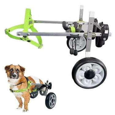 Imagem de Auxiliares de mobilidade de cães pequenos para cadeira de rodas para caminhadas, treinamento assistido por cadeira de rodas para animais de estimação, carrinho portátil para cadeira de rodas para cães