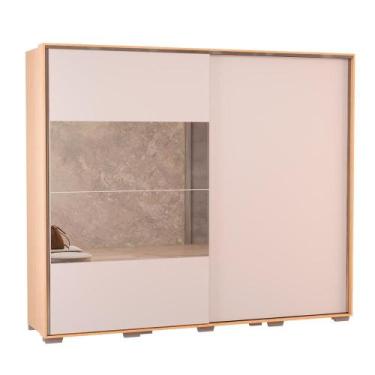 Imagem de Guarda-Roupa Casal 100% MDF Édez Atena, 2 Portas de Correr com Espelho