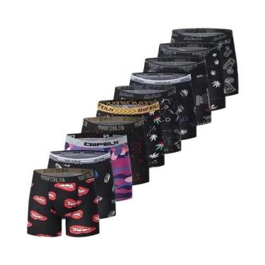 Imagem de Cuecas Boxer Masculinas Longas E Respiráveis, Shorts Casuais Esportivo