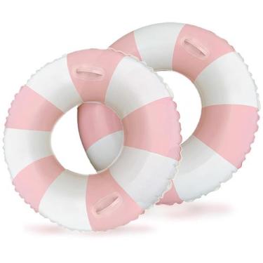 Imagem de Anel de natação para piscina XIUSHE Stripe inflável de 35 polegadas, p