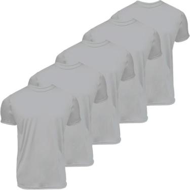 Imagem de Kit 5 camisas manga curta gola redonda Dryfit UV Plus Size - Garage 31