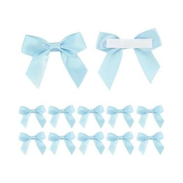 Imagem de Laço Artesanal Com Adesivo Para Caixa De Presente De Natal, Decoração 