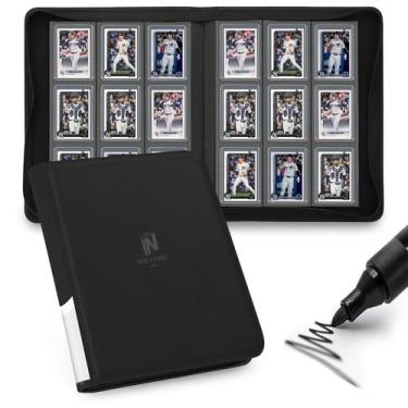 Imagem de Pasta Binder Nocyyert Toploader 324 slots 9 bolsos preta