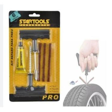 Imagem de kit Reparo Pneu Sem Câmara  Remendo Profissional Carro Moto - zein