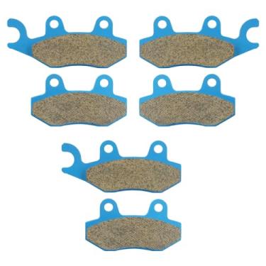 Imagem de Pastilhas de freio de cerâmica orgânica para CAN-AM Commander 800 R 1000 STD X XT XT-P 2011-2015, para Kawasaki KVF 650 F Brute Force 4x4i H7F/H8F 750 A/B Teryx Fi 4x4 LE Brute Force 2006-2022