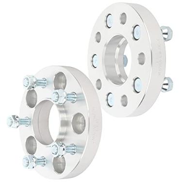 Imagem de SCITOO Espaçadores de roda de 2,54 cm 5LUG 2,5 cm 5 x 4,75 com 12 x 1,5 pinos 70,5 CB compatíveis com Camaro 1982-2002 para XLR 2004-2009 para espaçadores de roda S10 1982-2004