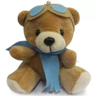 Imagem de Mini Chaveiro Urso Aviador Baby 10cm - Lembrancinha - Unidade - PELUCI