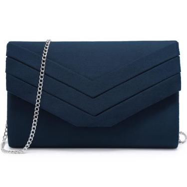 Imagem de Bolsa de noite feminina Dasein Formal Party Clutch Wedding Navy