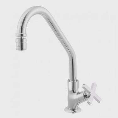 Imagem de Torneira para Cozinha Bica Móvel 1174 Ômega C28 Meber Metais Cromado