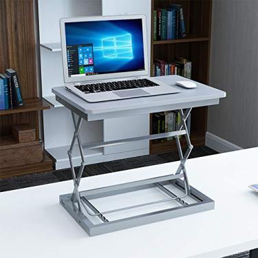 Imagem de Mesa de elevação, dobrável, mesa de trabalho, dobrável, mesa para laptop, teclado com suporte aumentado, multifuncional, dobrável, trabalho