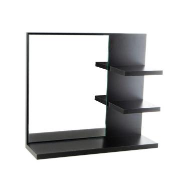 Imagem de Espelho Para Banheiro Com Armário Preto Nice 40cm