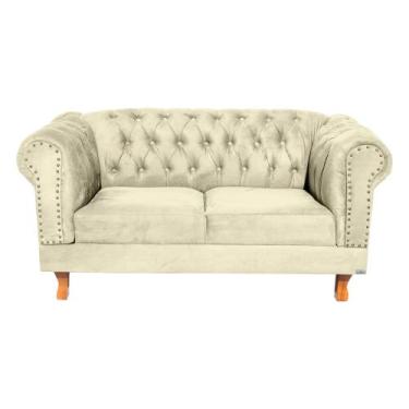Imagem de Uma Namoradeira + Duas Poltronas Chesterfield Capitonê Duque - Suede B