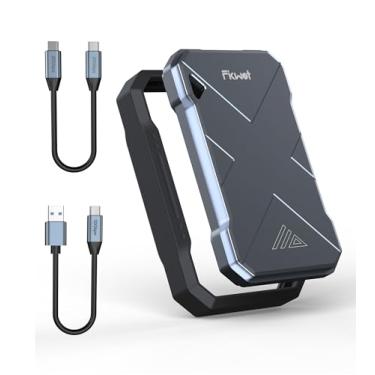 Imagem de SSD portátil de 2 TB, até 2050 MB/s, USB 3.2 Gen2 USB-C, IP68 resistente à água e poeira, à prova de choque, unidade de estado sólido externa para Smart TV, câmeras, iPhone 16/15, Windows, Mac e