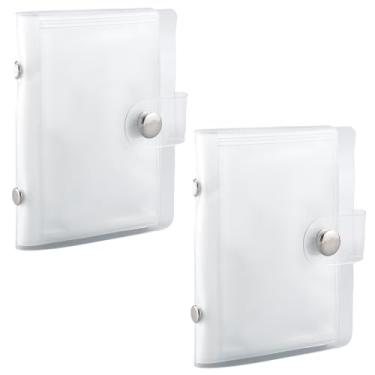 Imagem de SOFPLATE Pacote com 2 miniálbum de fotos transparente com 36 bolsos Instax Film Polaroid Picture Album PVC para 7,6 cm, fotos, fotos, memórias, porta-cartões de fotos, armazenamento instantâneo