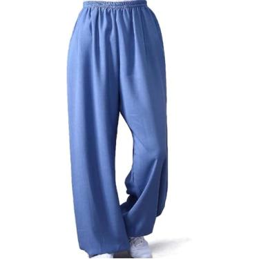 Imagem de Calças De Tai Chi Calças De Treinamento De Kung Fu Artes Marciais Chinesas Tai Chi Kung Fu Wing Chun Shaolin Yoga Knickerbockers Graciosas Calças De Treinamento De Perna Larga Solta, 06, S