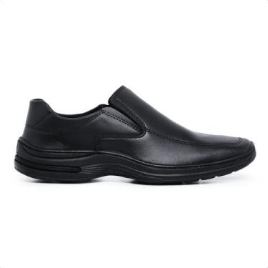 Imagem de Sapato Social Sport Fino Casual Antiestresse Confort Preto - Omega, 39