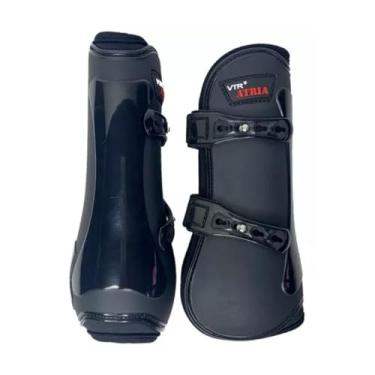 Imagem de Par de Caneleiras VTR Atria de Pino para Hipismo Cavalo – Preto