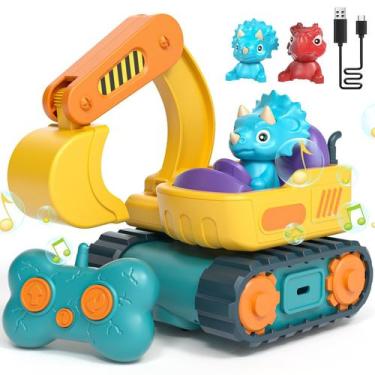 Imagem de Carro de controle remoto RC Excavator Toy Lehoo Castle para crianças