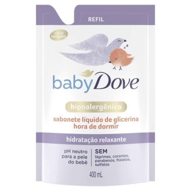 Imagem de Sabonete Líquido Dove Baby Hipoalergênico Hora de Dormir Hidratação Relaxante Refil 400ml
