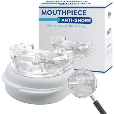 Imagem de Protetor Bucal Anti-Ronco e Anti-Bruxismo, Silicone Transparente, Ajustável