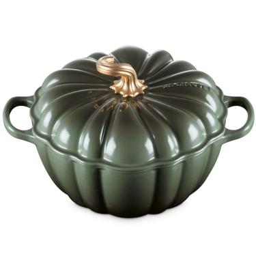 Imagem de Panela Abóbora Signature 24 cm Verde Thyme Le Creuset