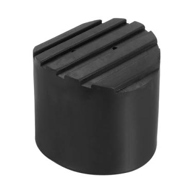 Imagem de Escada antiderrapante pés 2,1"/52 mm, 1 peça de substituição de almofada de borracha redonda para extensão dobrável telescópica de proteção de escada, preto