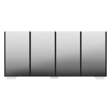 Imagem de Aparador Buffet Com Espelho Multimóveis Preto/branco - MULTIMOVEIS