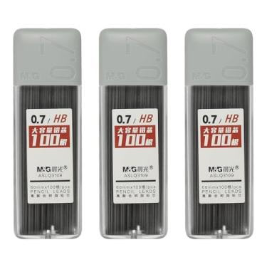 Imagem de PATIKIL 300 peças de grafite mecânico HB, refil de grafite preto de 0,7 mm, refil de lápis resistente à quebra para materiais de escrita, cinza
