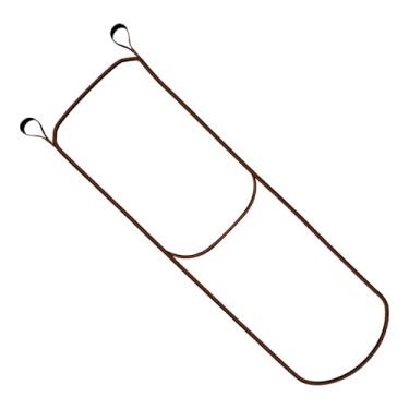 Imagem de Auxiliar de escalada de caça em 2 degraus, escada de corda portátil para escalada de árvores e teias de barco, escada de corda de caça leve para caça e segurança ao ar livre (laranja)