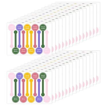 Imagem de Realand 500 adesivos feitos à mão, adesivos coloridos autoadesivos de padaria, embalagem à prova de adulteração de 9,88 cm, etiquetas de vedação para bolo de pirulito e pão de biscoito