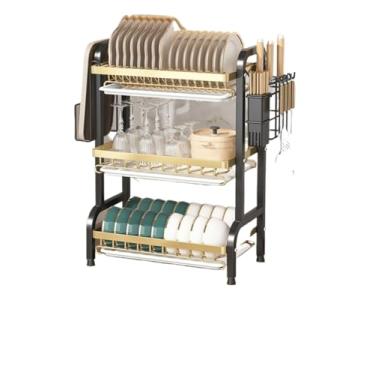 Imagem de Organizador E Escorredor De Cozinha(Preto e dourado 52cm)