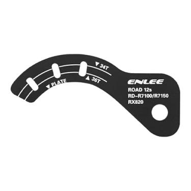 Imagem de MotiveTech Ajustador de Câmbio Traseiro para Bicicleta, Ferramenta de Ajuste Fácil Da Tensão Da Corrente, Guia de Medição para Ajuste Da Folga Da Corrente em Bic, 8,7 cm x 3,4 cm x 1 mm