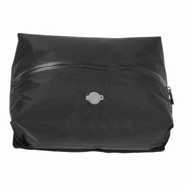 Imagem de ZAWELIYO Saco de Compressão a Vácuo TPU Reutilizável à Prova de Respingos para Viagem para Mochila de Mala Economizando Espaço 16L para Camping, cruzeiroMaterial: TPU 70D (Preta)