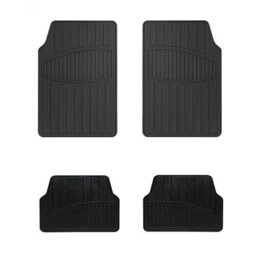 Imagem de Tapete Automotivo Borracha Preto 4 Peças Duster Oroch Logan Sandero