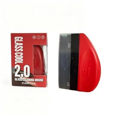 Imagem de Limpador de para-brisa multifuncional à prova d'água - Corpo de resina ABS com esponja de aplicação, cabo ergonômico para para-brisas, janelas, espelhos retrovisores e óculos