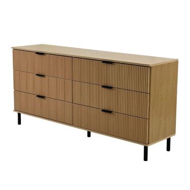 Imagem de Cômoda Ditália 6 Gavetas Dm-240 Cor Riviera