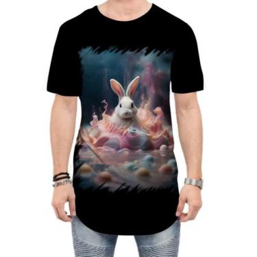 Imagem de Camiseta Longline Páscoa Coelhinho Explosão de Cores 3 - Kasubeck Stor