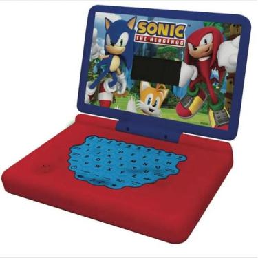 Imagem de Brinquedo Infantil Laptop Minigame Notebook Sonic Bilingue Candide