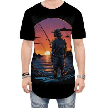Imagem de Camiseta Longline Pesca Esportiva Pôr do Sol Peixes 25 - Kasubeck Stor