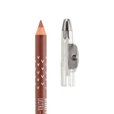 Imagem de Lápis para Lábios Ruby Kiss Lapis Madeira Traço Preciso Textura Macia Nude Ruby Kisses 1,5G